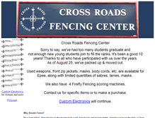 Tablet Screenshot of crossroadsfencing.com